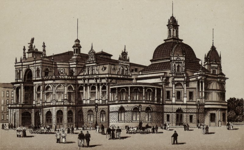 Hamburg: Concerthaus, Concert-House (litho) 作者 德国学校