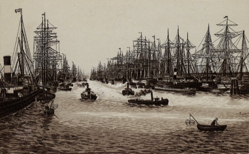 汉堡：港湾，港湾（平面图 作者 德国学校