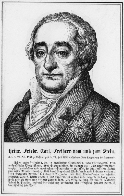 Heinrich Friedrich Carl, Freiherr vom und zum Stein (雕刻) 作者 德国学校
