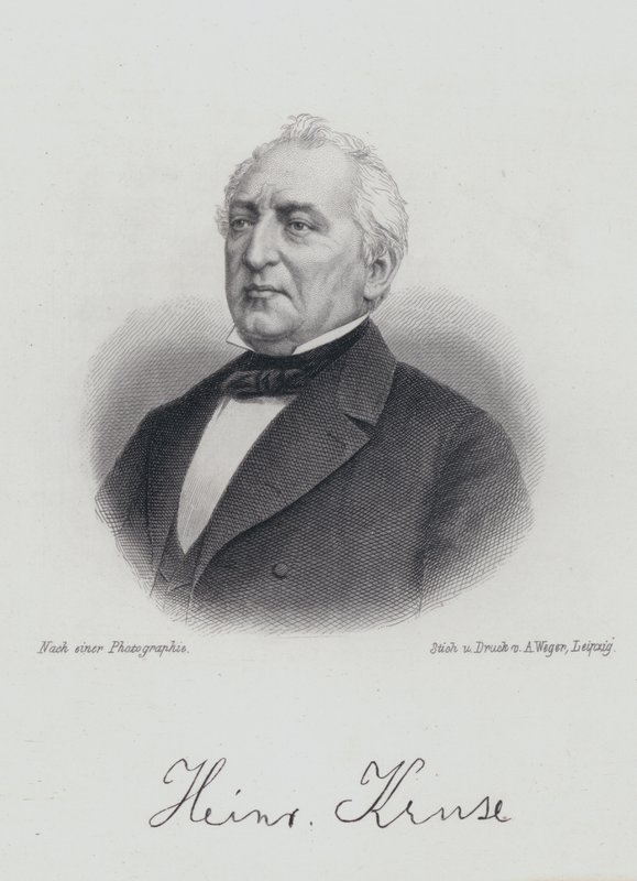 Heinrich Kruse, German dramatist and publicist (engraving) 作者 德国学校