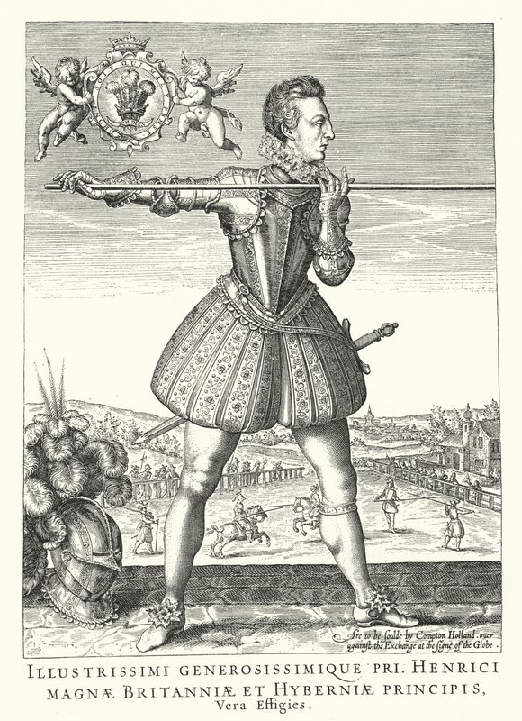 亨利·弗雷德里克，威尔士亲王，英格兰国王詹姆士一世的长子（版画） 作者 德国学校