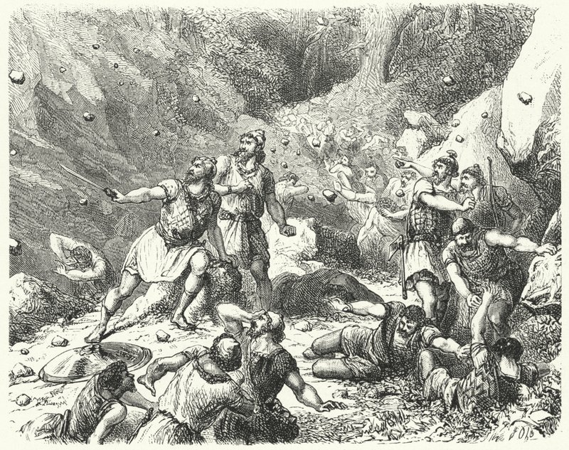 Hostile reception for the Phoenicians at Tarsus (engraving) 作者 德国学校