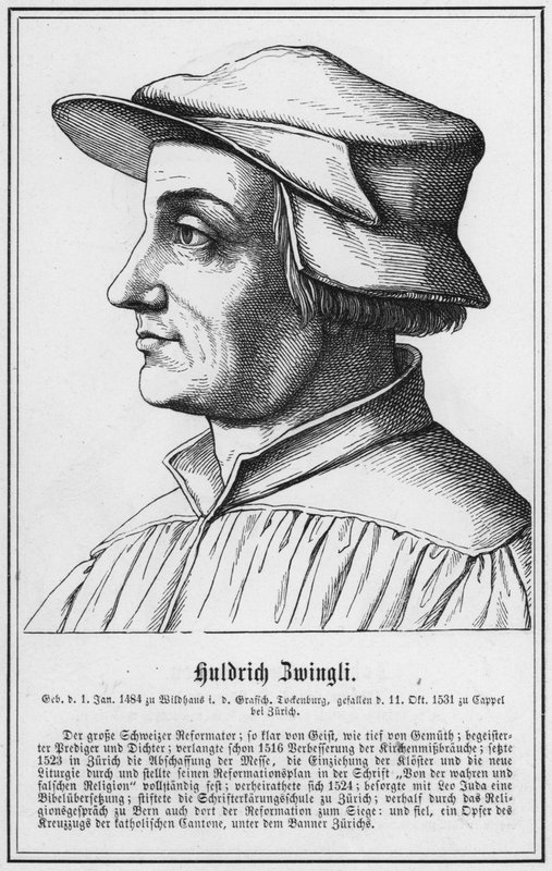 Huldrych Zwingli（雕刻） 作者 德国学校