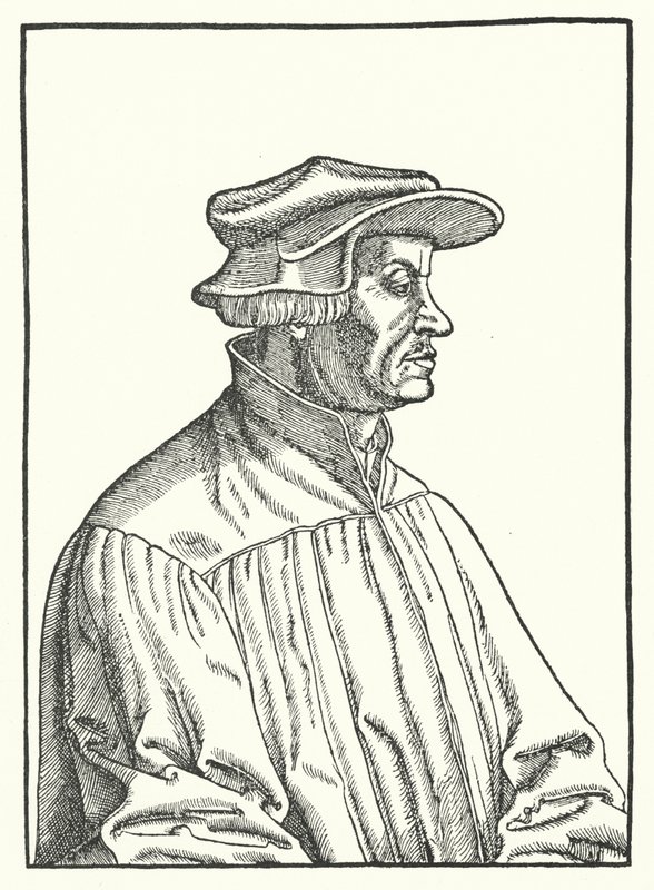 Huldrych Zwingli，瑞士新教改革者（雕刻） 作者 德国学校