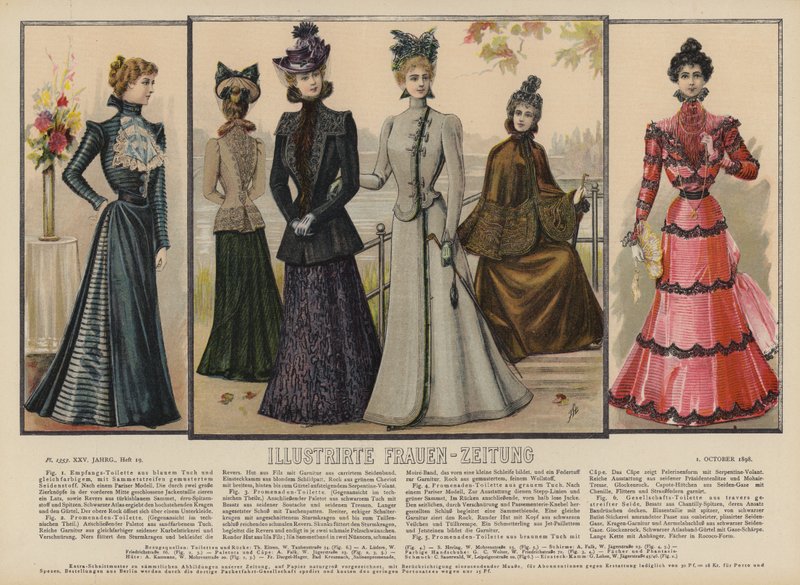 Illustrirte Frauen-Zeitung 插图（彩色石版画） 作者 德国学校