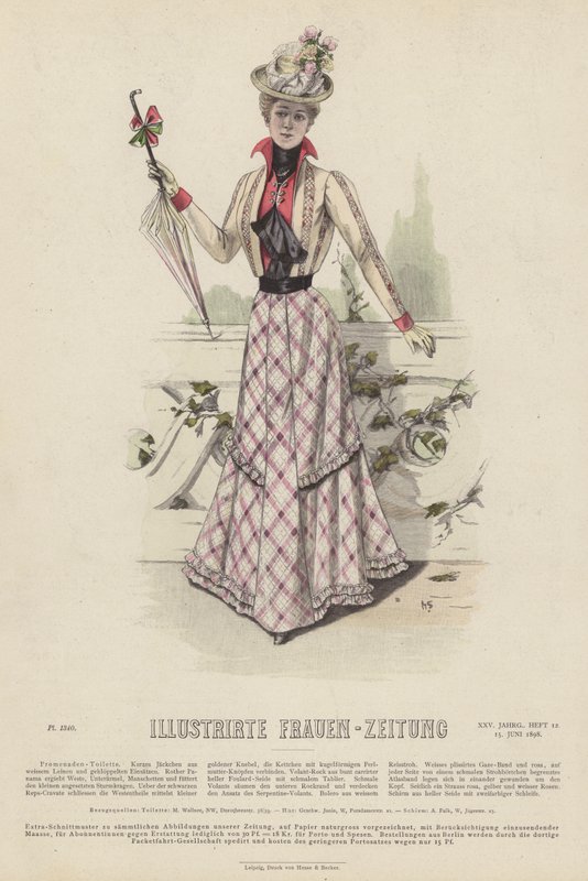 Illustrirte Frauen-Zeitung 插图（彩色石版画） 作者 德国学校