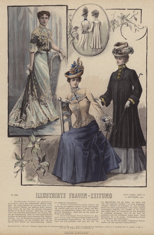 Illustrirte Frauen-Zeitung 插图（彩色石版画） 作者 德国学校