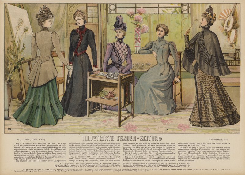 Illustrirte Frauen-Zeitung 插图（彩色石版画） 作者 德国学校
