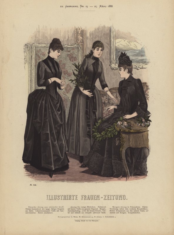 Illustrirte Frauen-Zeitung 插图（彩色石版画） 作者 德国学校
