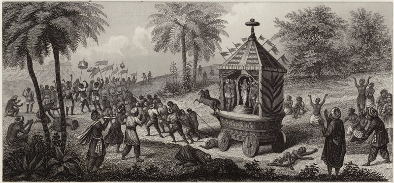 Indian procession (engraving) 作者 德国学校