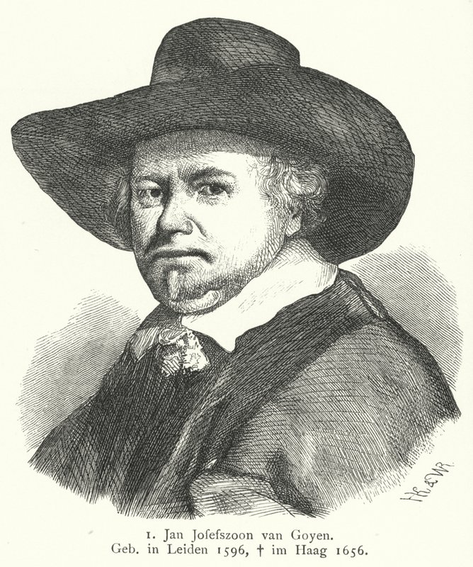 Jan van Goyen，荷兰黄金时代的画家（版画） 作者 德国学校