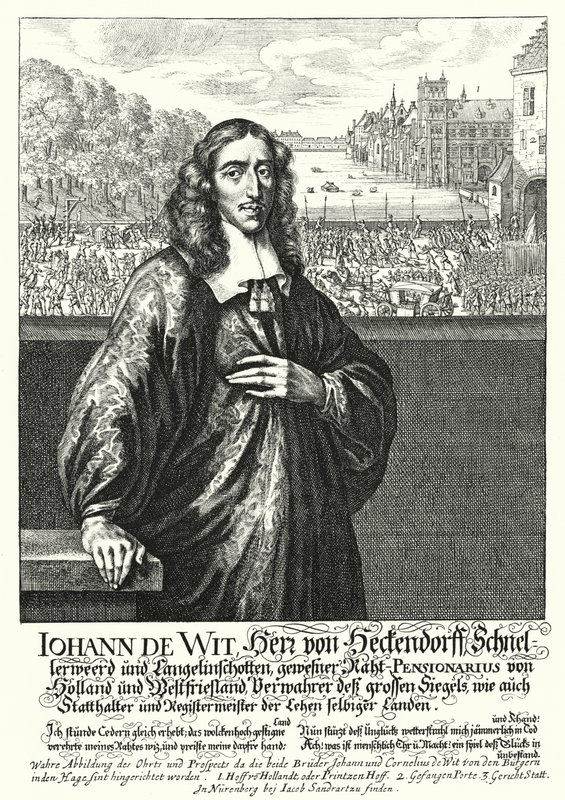 Johan de Witt，荷兰政治家（版画） 作者 德国学校