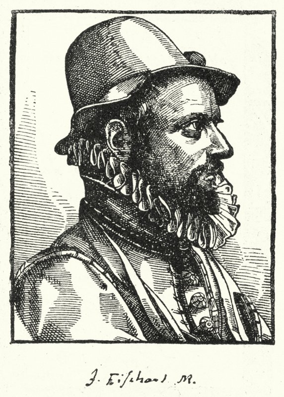 Johann Baptist Fischart，德国讽刺作家（版画） 作者 德国学校