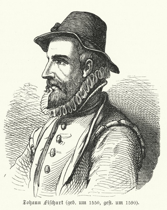 Johann Fischart，德国作家和讽刺作家（版画） 作者 德国学校