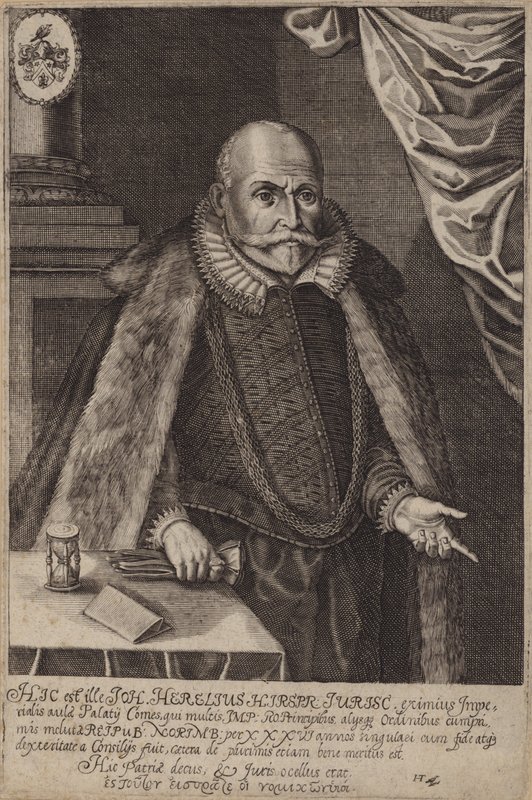 Johann Herel，德国法学家（版画） 作者 德国学校