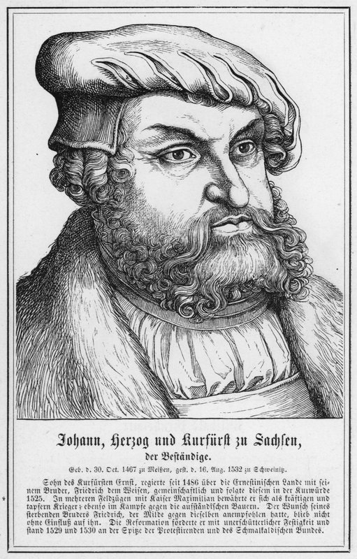 Johann, Herzog und Kurfurst zu Sachsen, der Bestandige (engraving) 作者 德国学校