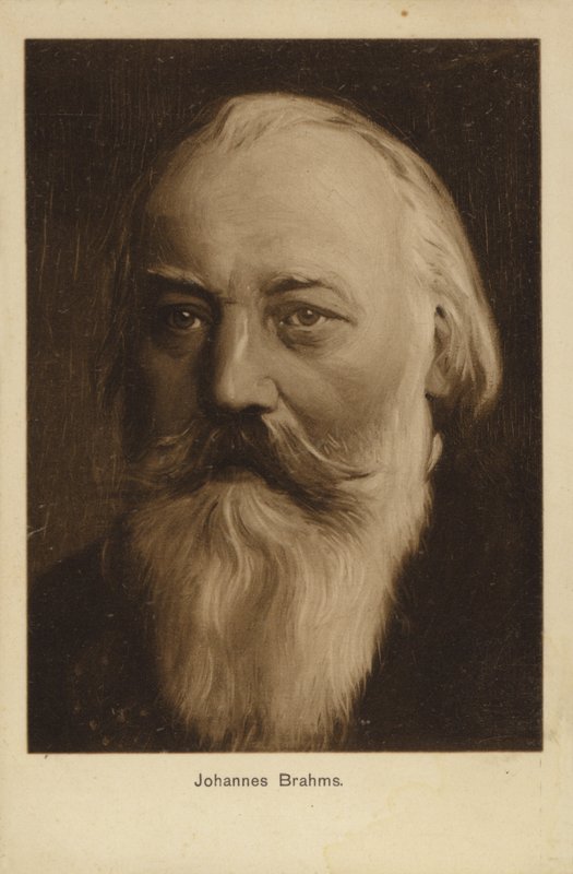 约翰内斯·勃拉姆斯，德国作曲家和钢琴家（1833-1897） 作者 德国学校