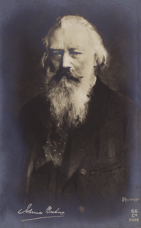 约翰内斯·勃拉姆斯，德国作曲家和钢琴家（1833-1897） 作者 德国学校