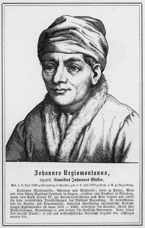 Johannes Regiomontanus (雕刻) 作者 德国学校