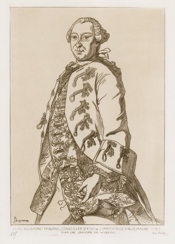 John Sigismund Pfinzing，1763年德国皇后国务委员 作者 德国学校