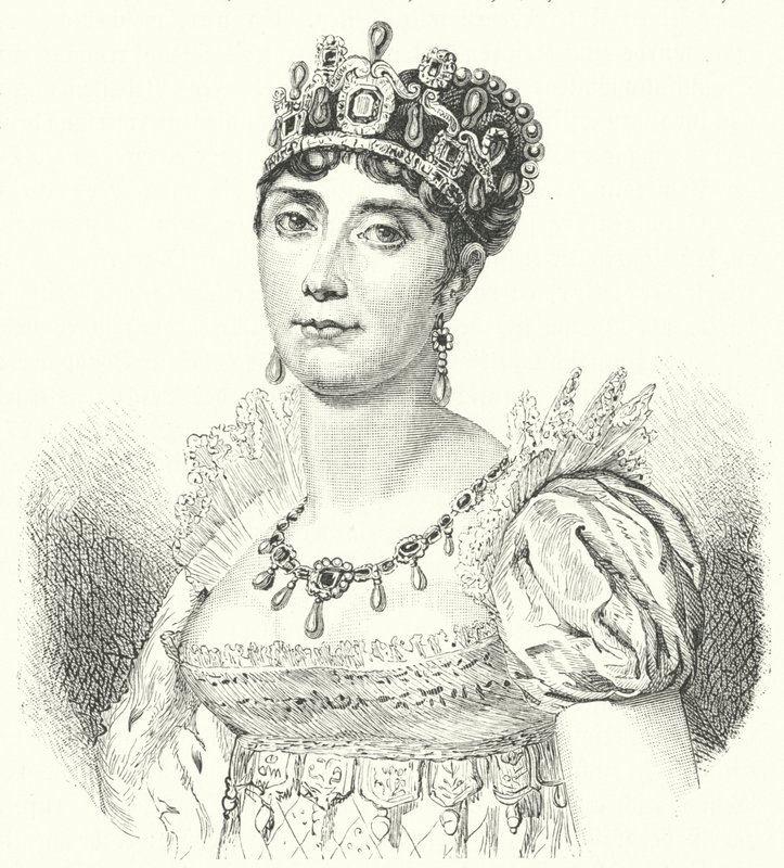 Josephine de Beauharnais，拿破仑一世的第一任妻子（版画） 作者 德国学校