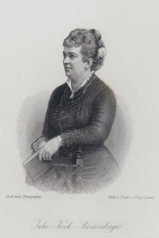 Julie Koch-Bossenberger，德国歌剧歌手和女演员（版画） 作者 德国学校