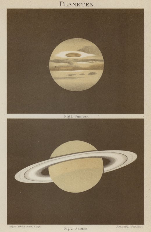 木星和土星 作者 德国学校