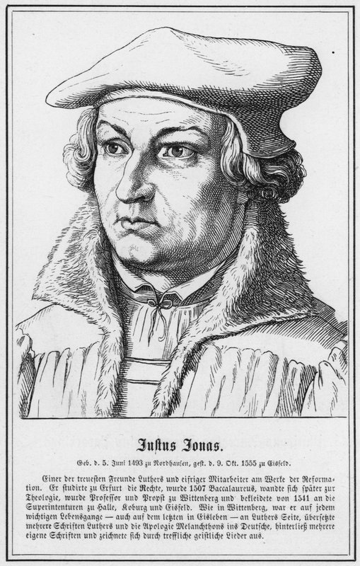贾斯图斯·乔纳斯 (Justus Jonas) (雕刻) 作者 德国学校