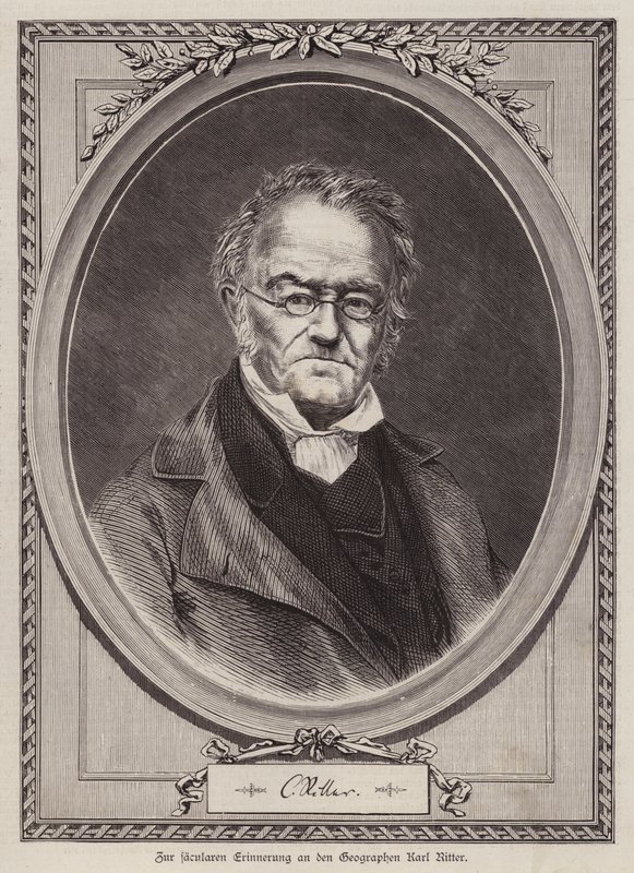 Karl Ritter, German geographer and professor at the University of Berlin (engraving) 作者 德国学校