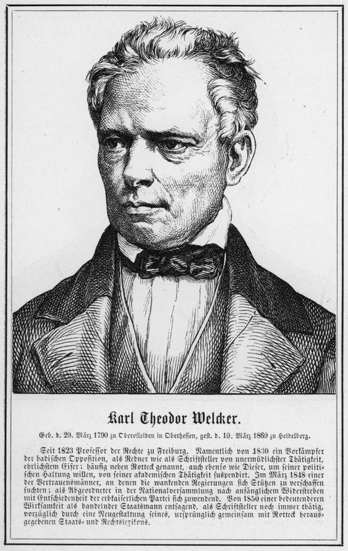 Karl Theodor Welcker (engraving) 作者 德国学校