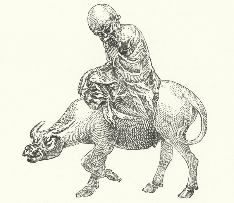 中国古代哲学家老子（版画） 作者 德国学校