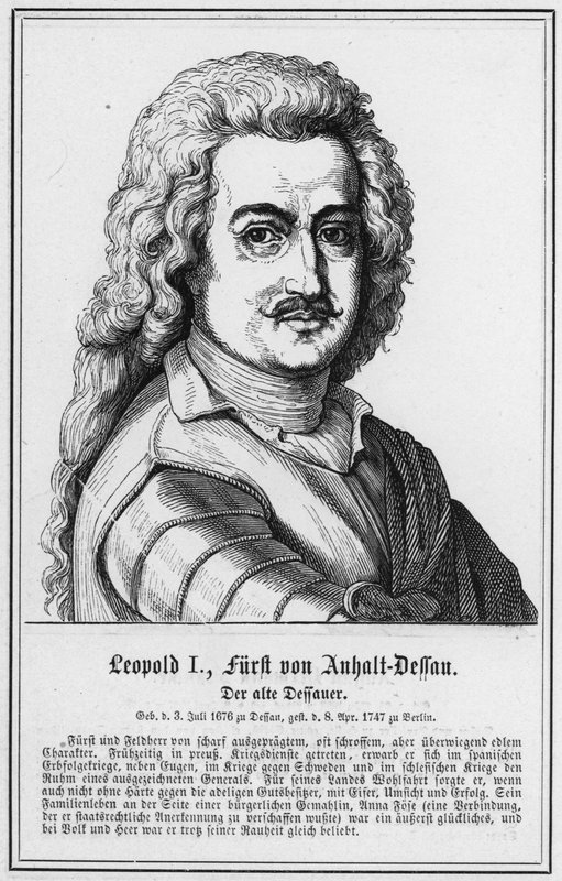 Leopold I, Furst of Anhalt-Dessau, The old Dessauer (雕刻) 作者 德国学校