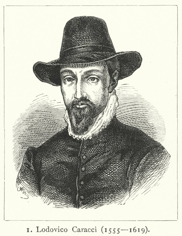 Lodovico Carracci，意大利巴洛克艺术家（雕刻）。 作者 德国学校