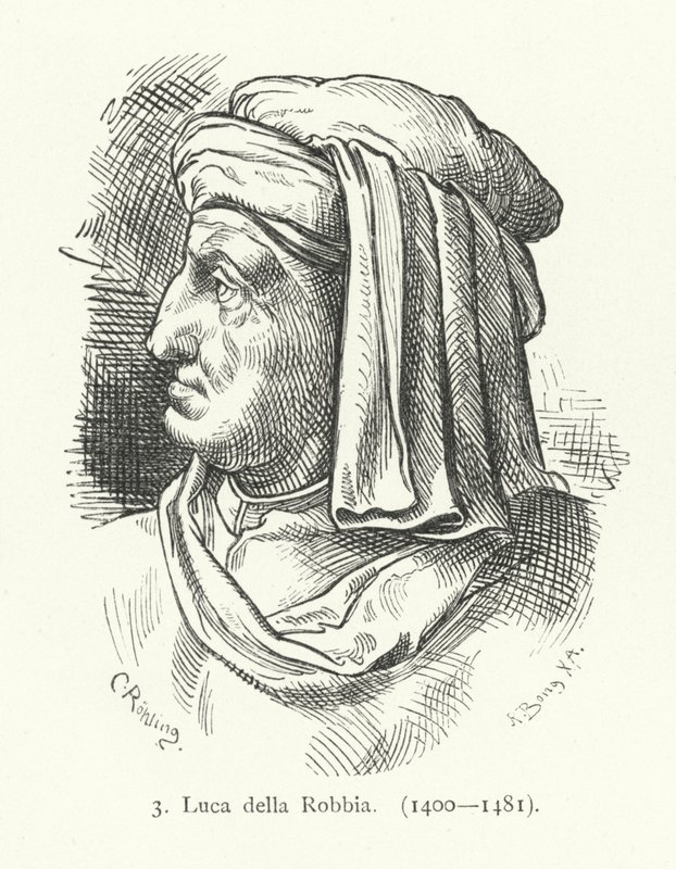 意大利文艺复兴时期雕塑家Luca della Robbia（雕刻）。 作者 德国学校