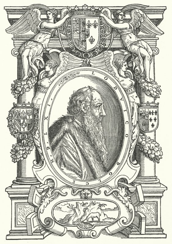 Ludovico Dolce，意大利作家，绘画理论家和人文主义者（版画） 作者 德国学校