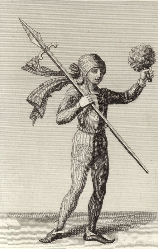 Man from Nuremberg carrying a spear 作者 德国学校