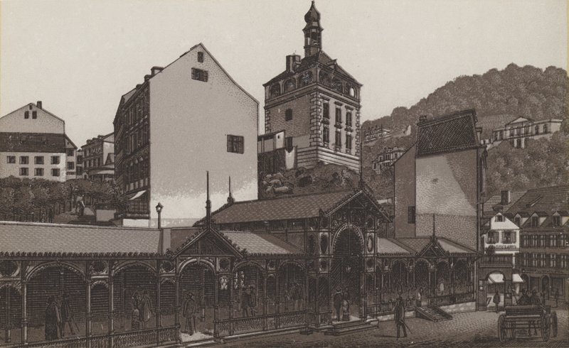 Marktplatz (litho) 作者 德国学校