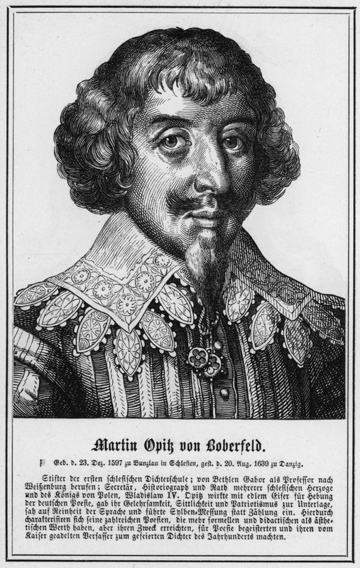 Martin Opik von Boberfeld (engraving) 作者 德国学校