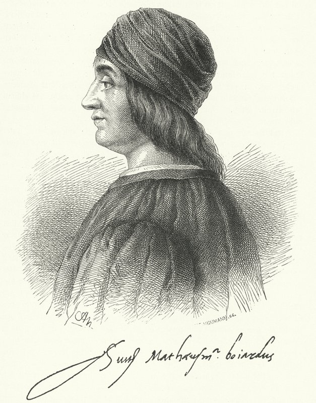 Matteo Maria Boiardo，意大利文艺复兴时期的诗人（版画） 作者 德国学校