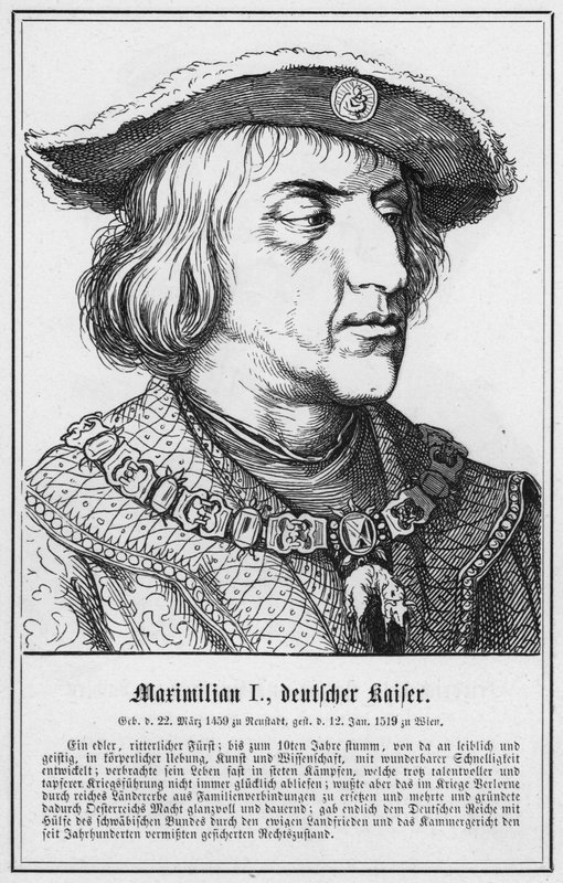 Maximilian I, Deutscher Kaiser (engraving) 作者 德国学校