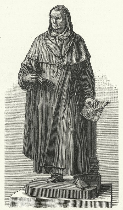 Monument to the German Saint Albertus Magnus at his birthplace of Lauingen, Bavaria (engraving) 作者 德国学校