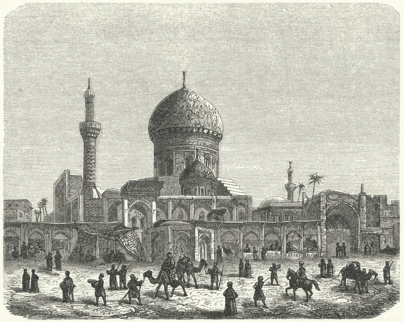 Ahmed Khiaga 清真寺和集市广场，巴格达（雕刻） 作者 德国学校