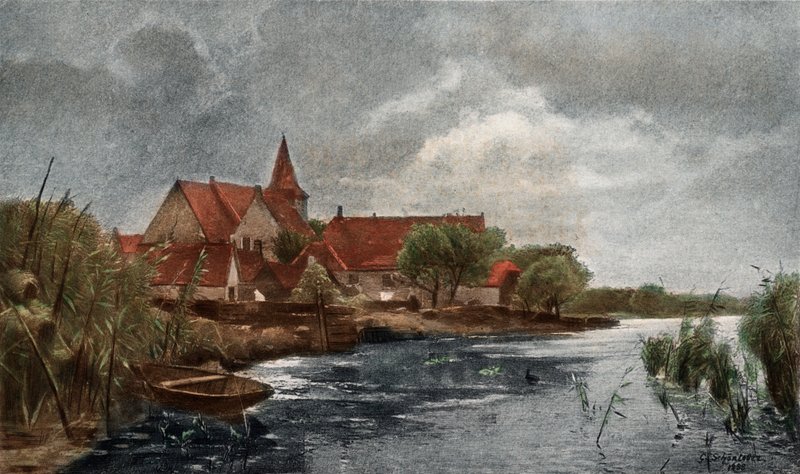 Nieuwkerk（彩色照相凹版印刷） 作者 德国学校