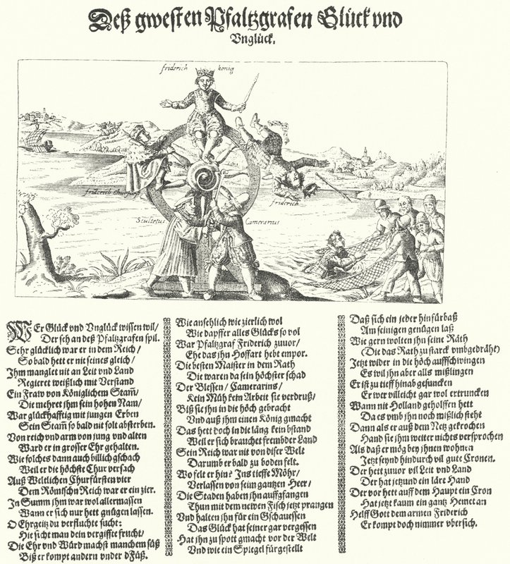 小册子嘲笑冬季国王，波希米亚的弗雷德里克一世，1621年 作者 德国学校
