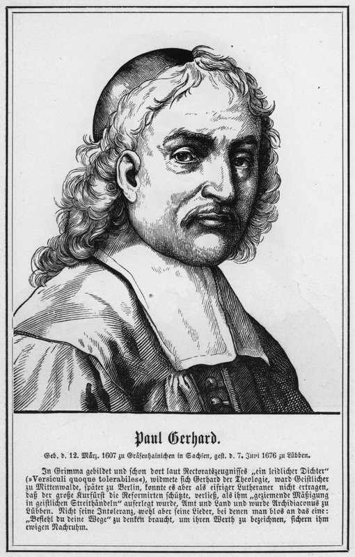 Paul Gerhard (engraving) 作者 德国学校