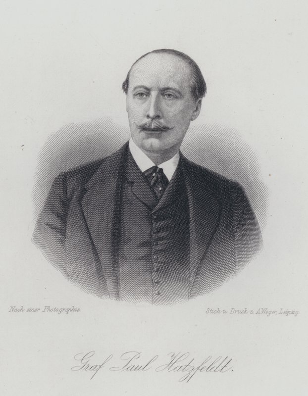 Paul von Hatzfeldt，德国外交官和政治家（雕刻） 作者 德国学校