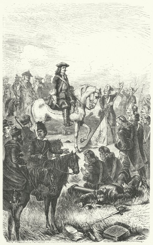 Peter the Great of Russia at the Battle of Poltava 作者 德国学校