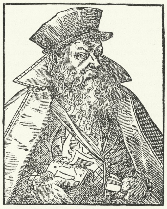 Philipp Nicodemus Frischlin，德国剧作家（雕刻）。 作者 德国学校