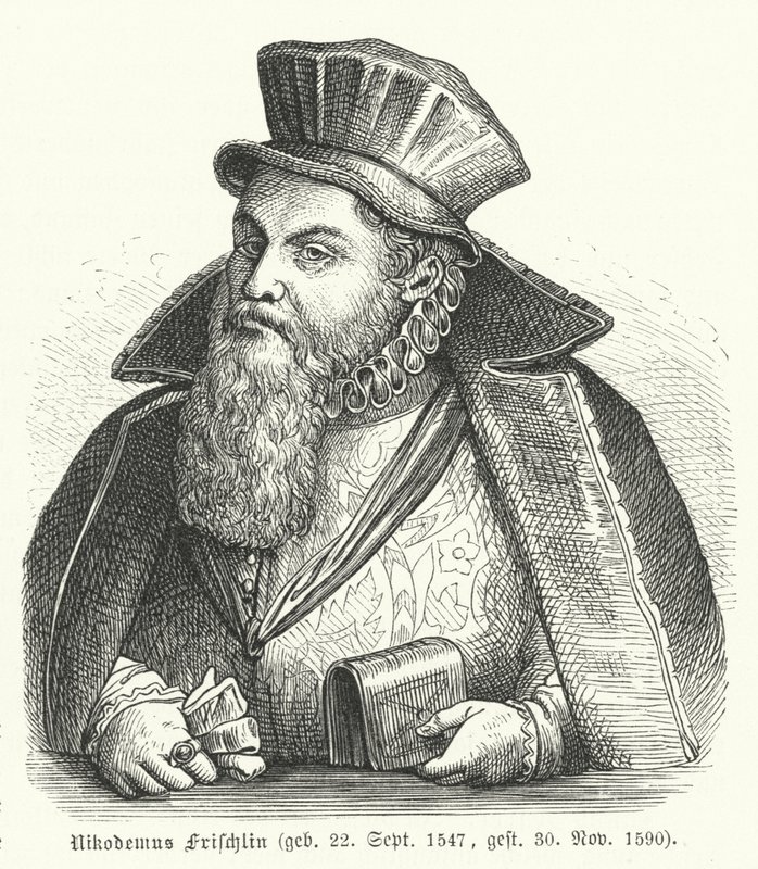 Philipp Nicodemus Frischlin，德国诗人和剧作家（版画） 作者 德国学校