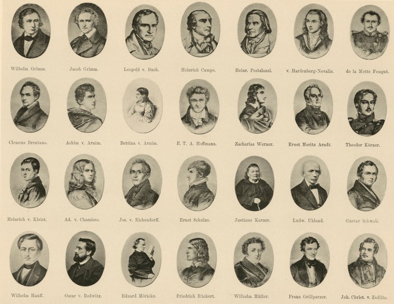 来自 Ritter vom Deutschen Geiste (litho) 的著名德国人肖像 作者 德国学校